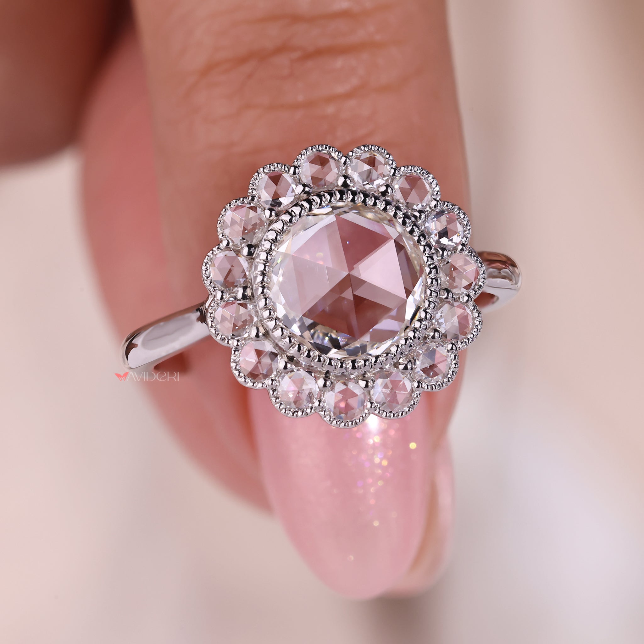 IGI Certified Rose Cut Diamond Ring, ensuring the highest quality and craftsmanship.