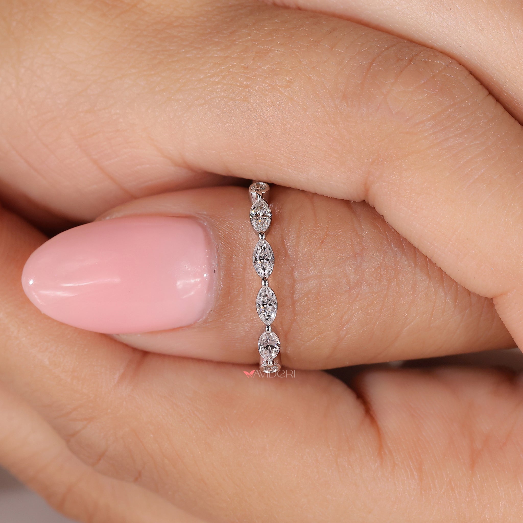 IGI certified diamond wedding band ensuring quality and authenticity
