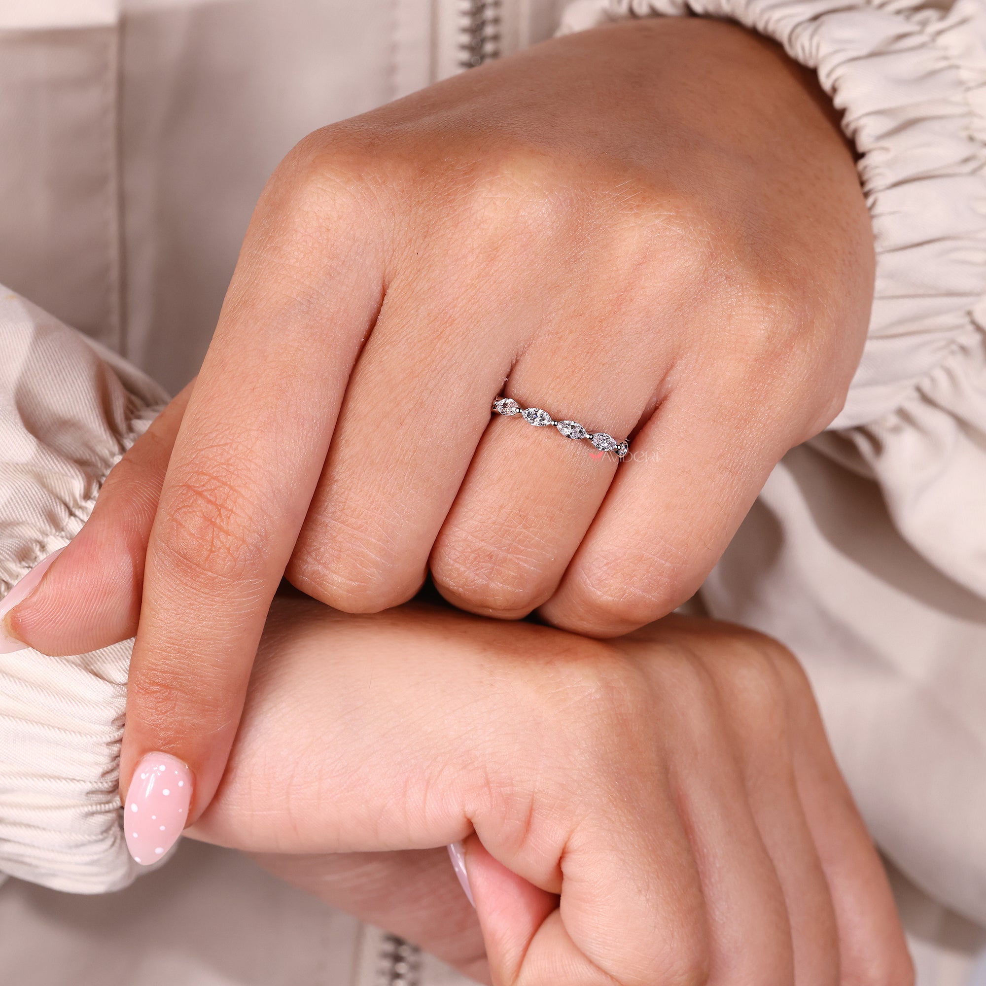 IGI certified diamond wedding band ensuring quality and authenticity