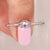 Solitaire diamond ring in 4 claw prong setting.