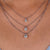 Round brilliant cut pendant featuring a minimalist design perfect for everyday wear.
