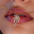 Antique Palm Tree Charm Pendant, featuring a vintage-inspired palm tree design for a unique charm.