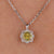 Canary yellow moissanite pendant with a vibrant, radiant glow.