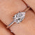 Pear Cut Diamond Ring set in a sleek white gold band.