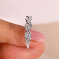 Twisted Wedding Band White Gold