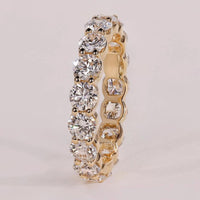 Shared Prong Wedding Band