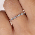 Marquise diamond wedding band with timeless elegance for special moments
