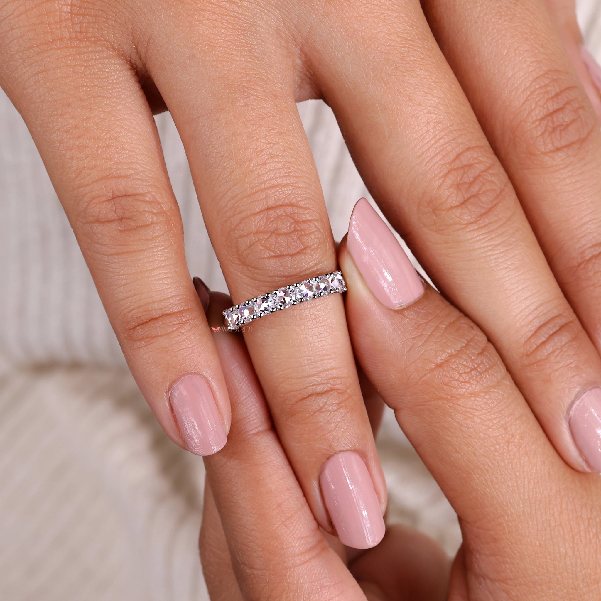 Rose Cut Engagement Ring - Avideri
