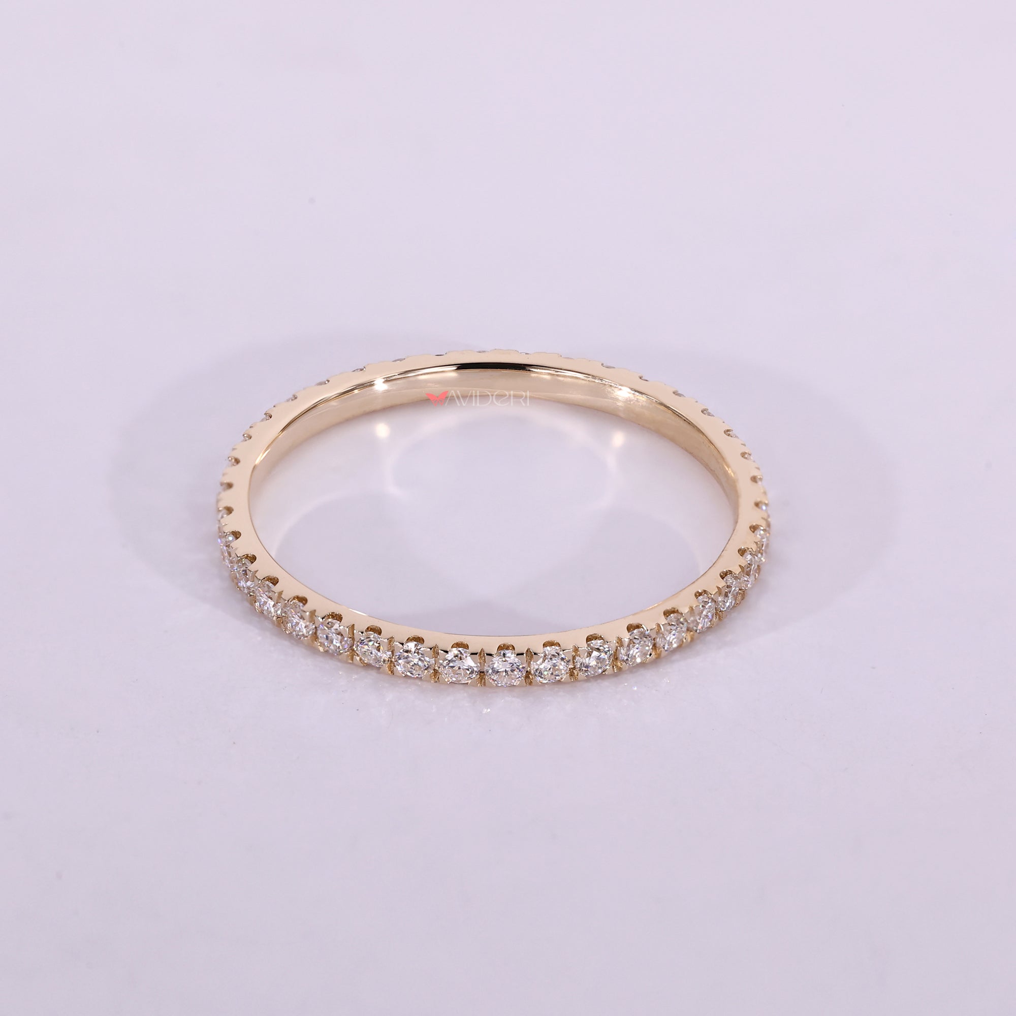 Yellow gold wedding band adds rich warmth with a polished glow.