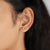 These unique earrings stand out with their special design.