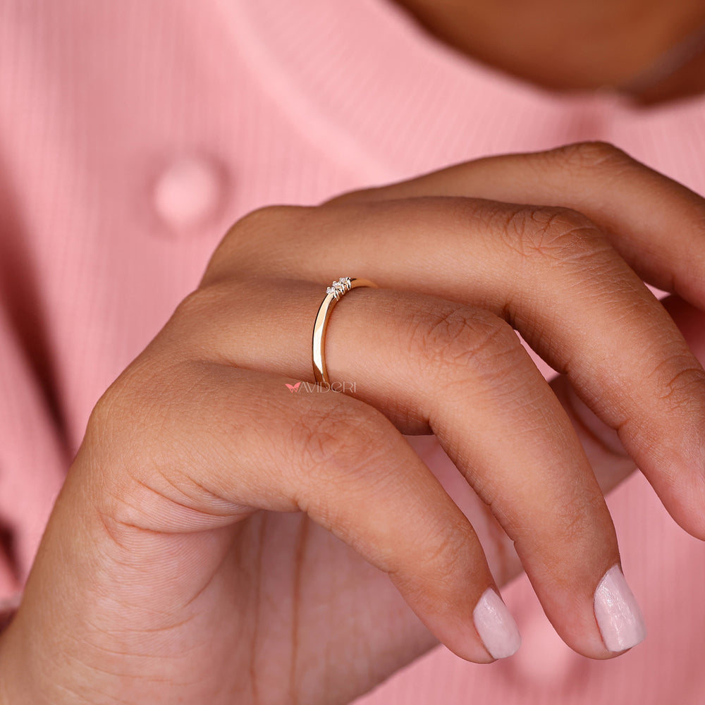 Lab grown diamond ring with eco-friendly appeal.
