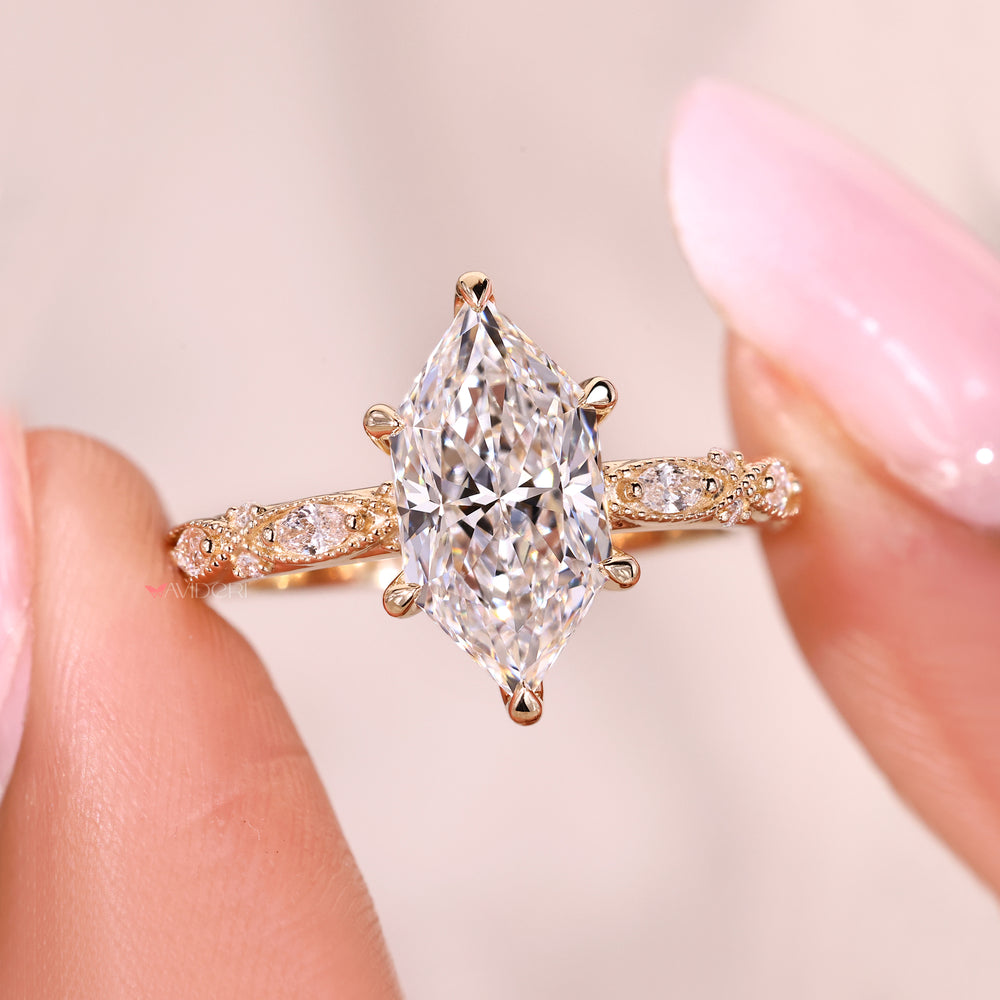 Avideri dutch marquise diamond ring handmade.