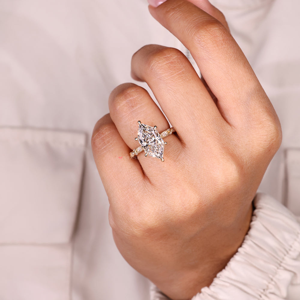 Marquise ring available in multiple carat sizes.
