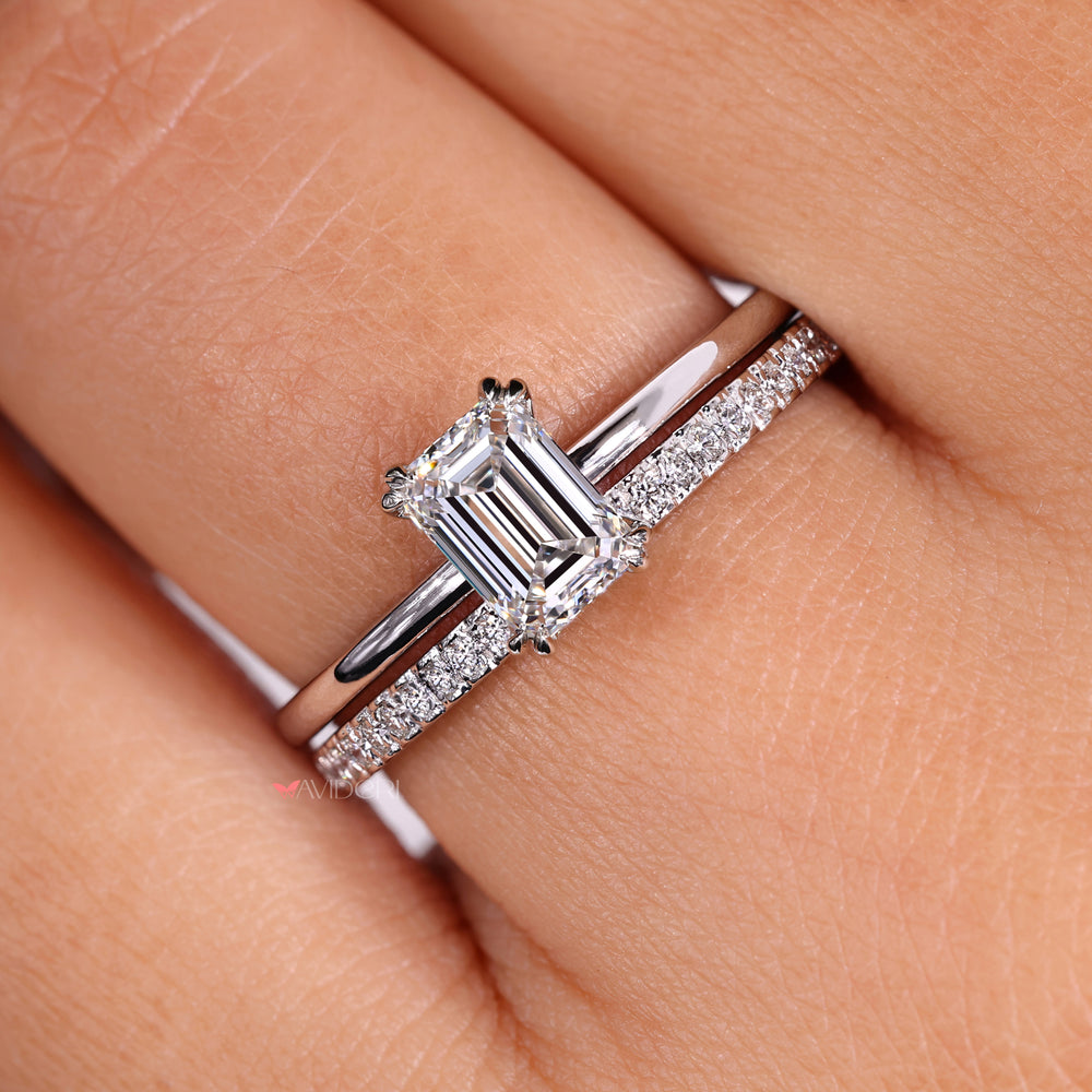 Emerald cut diamond ring with exceptional brilliance for special occasions
