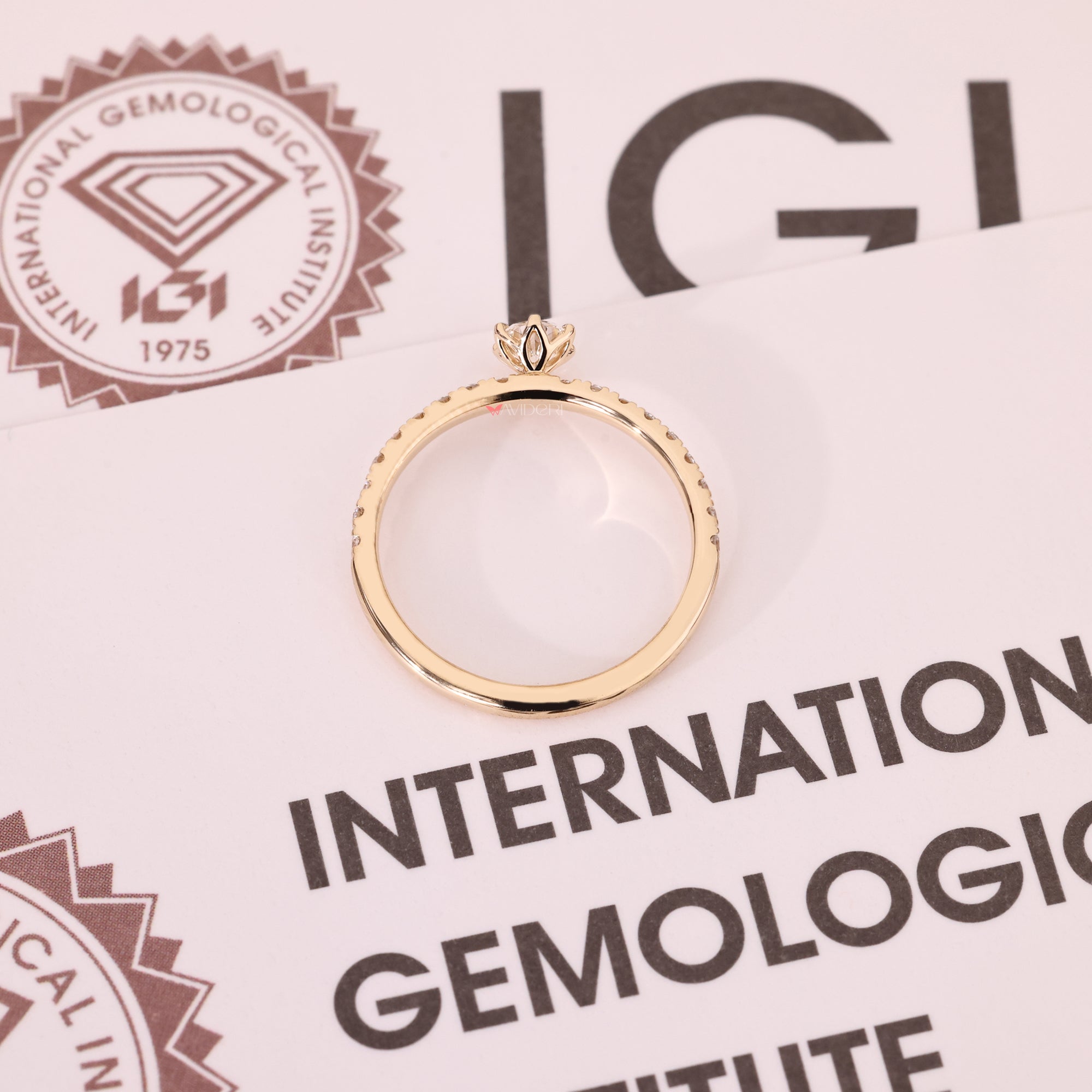 IGI certified lab-grown ring with handmade ring.
