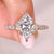 Marquise cut diamond ring pave nature style.
