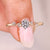 Round Diamond Engagement Ring minimalist.
