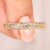 Vintage diamond wedding band eternity style.
