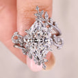 Dutch marquise ring with enhancer wrap guard.
