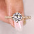 Old European cut diamond solitaire ring.
