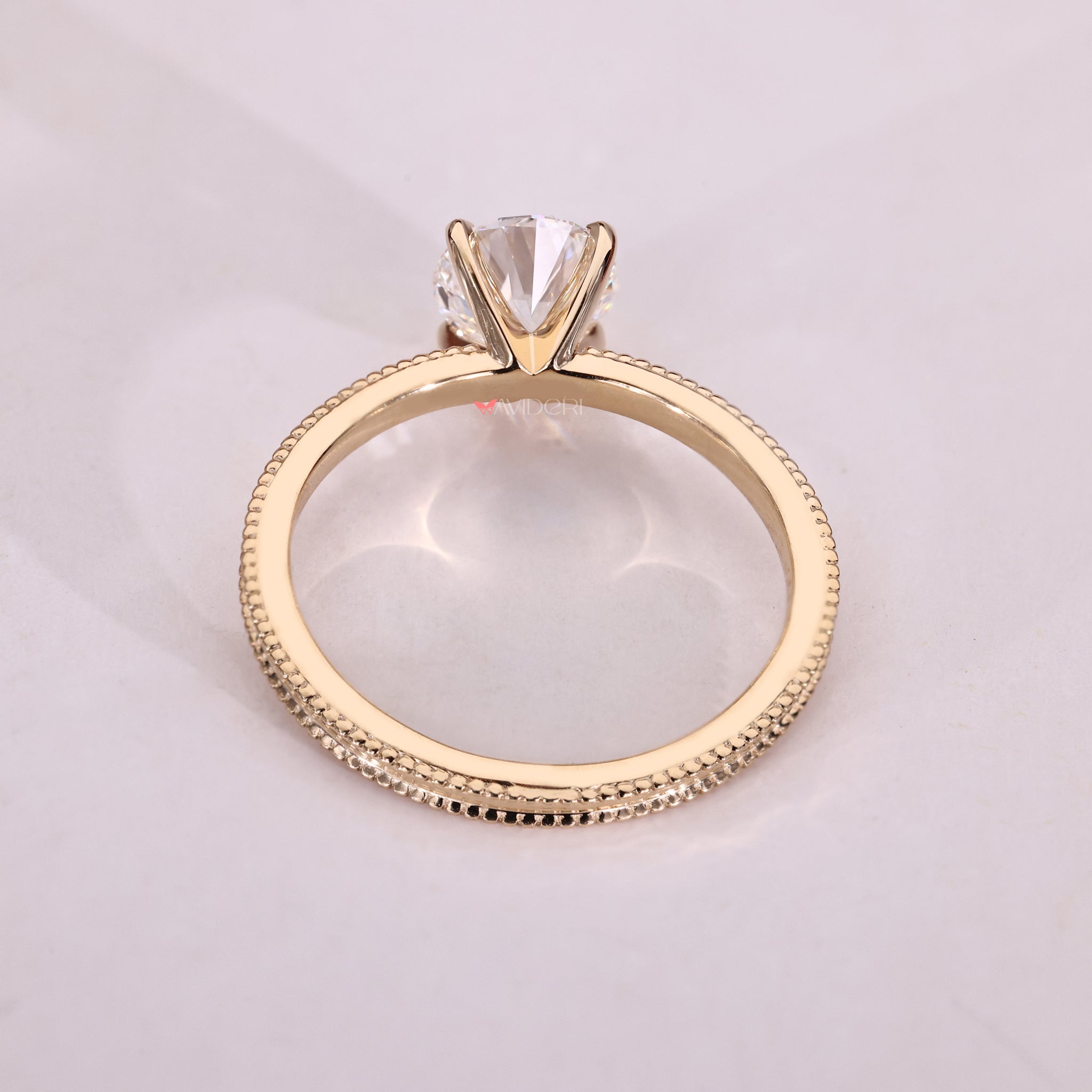 Unique engagement ring from handmade jewelry collection.