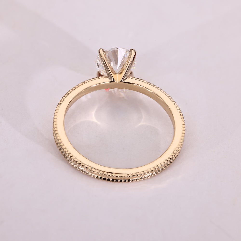 Unique engagement ring from handmade jewelry collection.