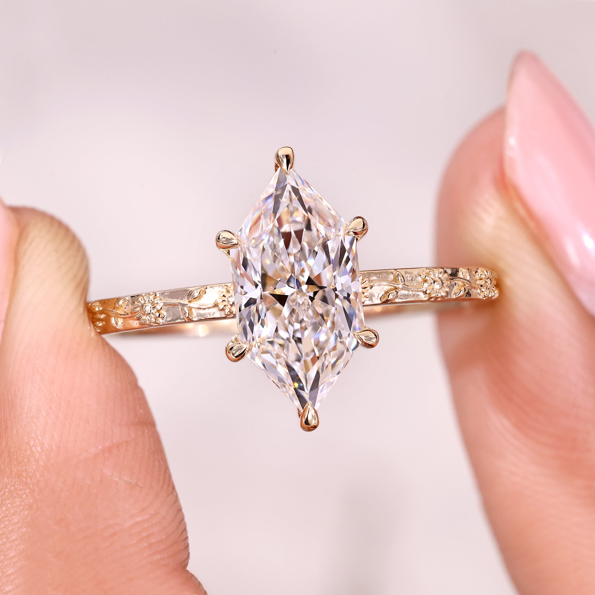 Handmade ring with avideri engagement ring.