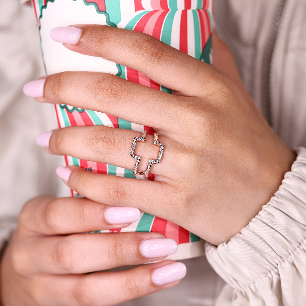 Round diamond enhancer band wrap guard style.
