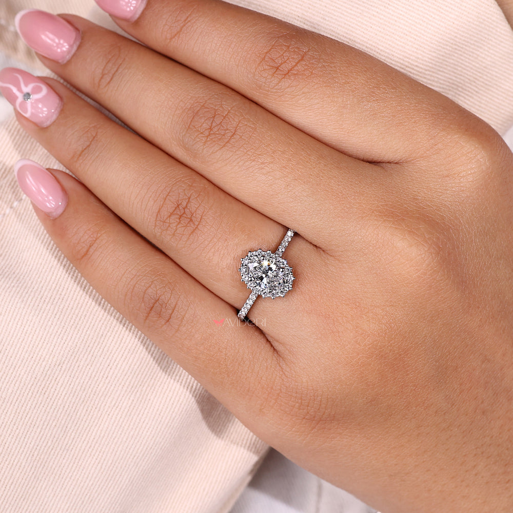 Round diamond engagement ring perfect for special occasions
