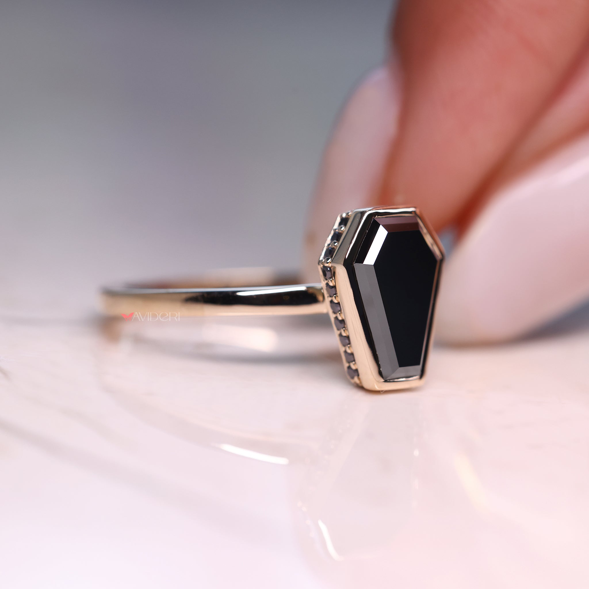 Secure and stylish, the bezel set engagement ring offers clean lines.

