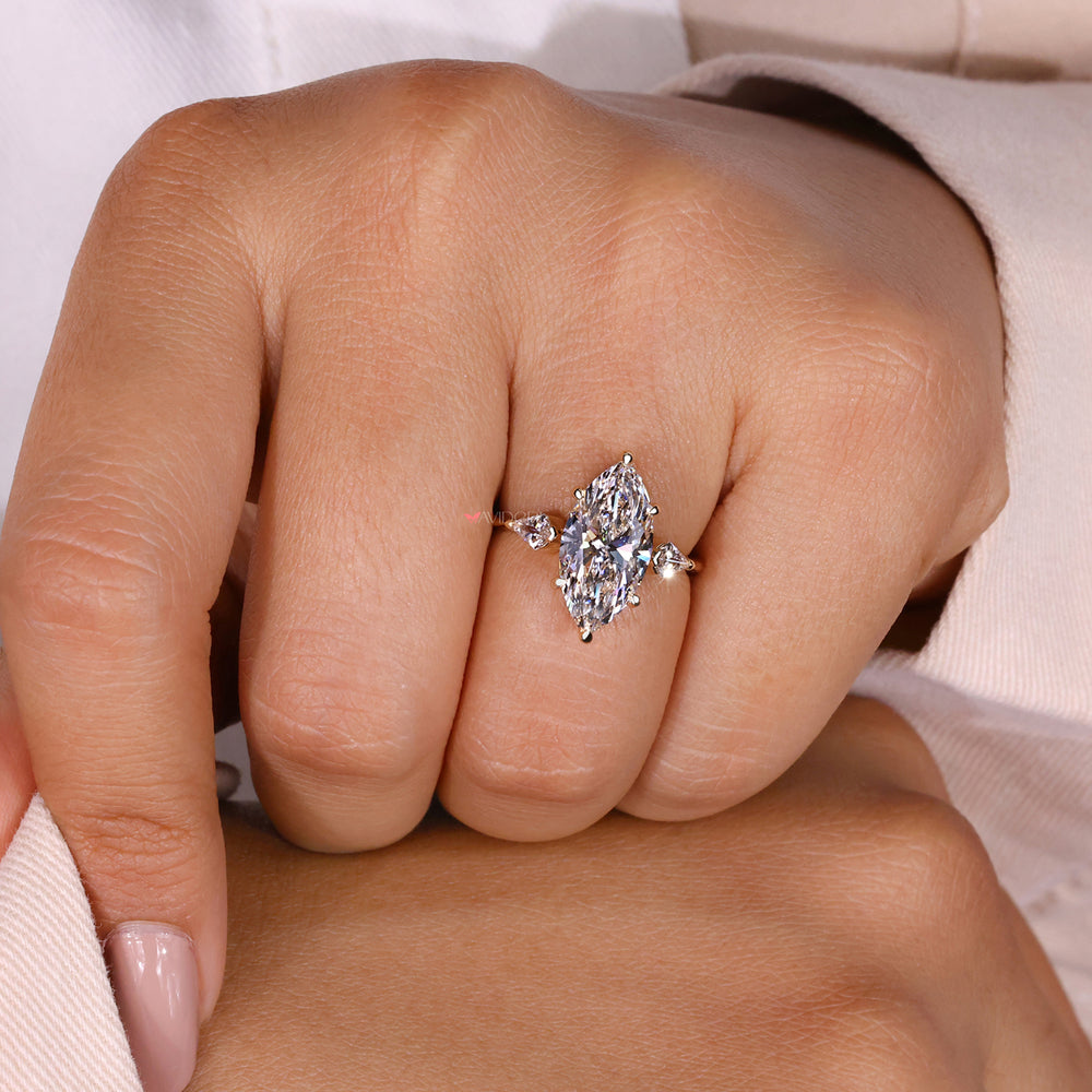 avideri ring 3 diamond engagement ring
