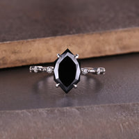 Dutch Marquise Ring - Hidden Halo Setting
