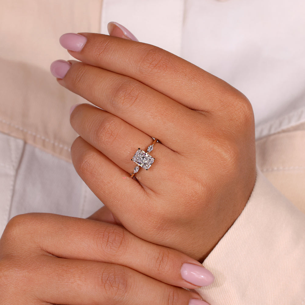 Radiant cut engagement ring designed to highlight the beauty of every moment.
