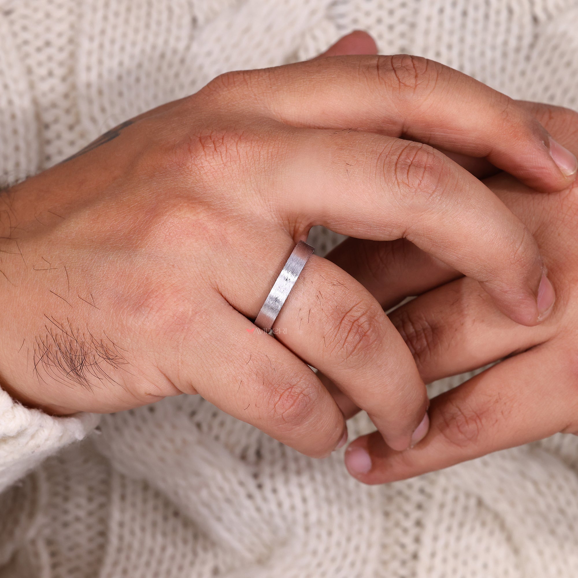 Round Diamond Double Sided Eternity Diamond Ring