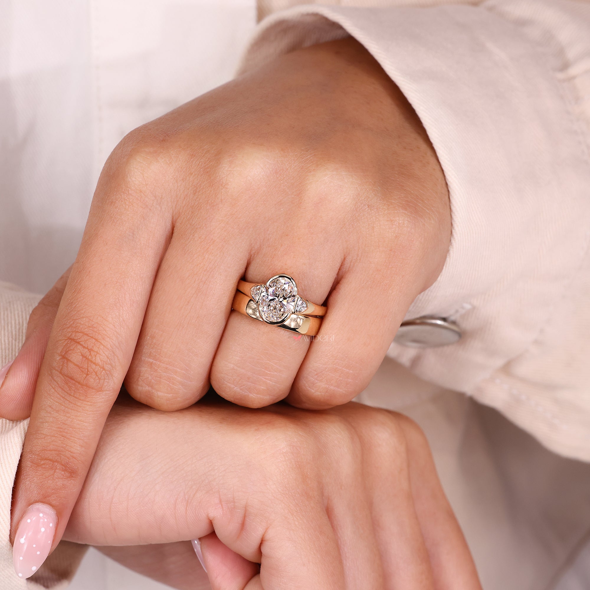 Handmade bridal set crafted with precision and care.