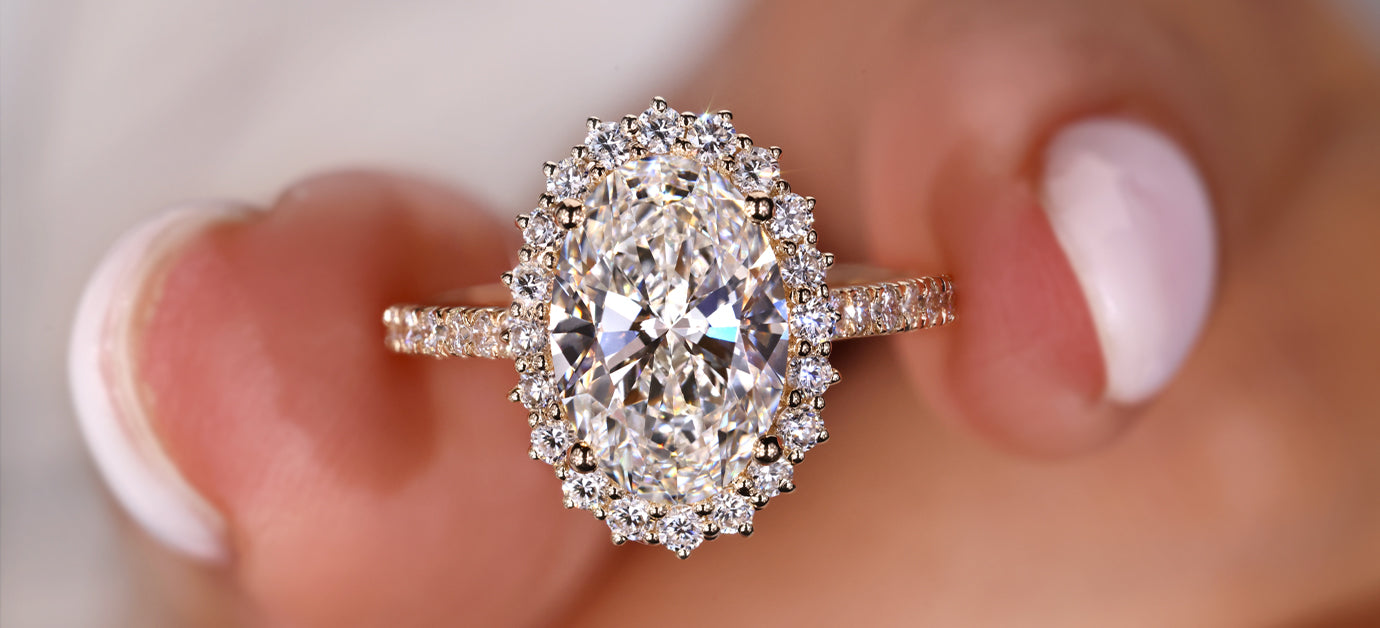 Lab grown diamond engagement rings