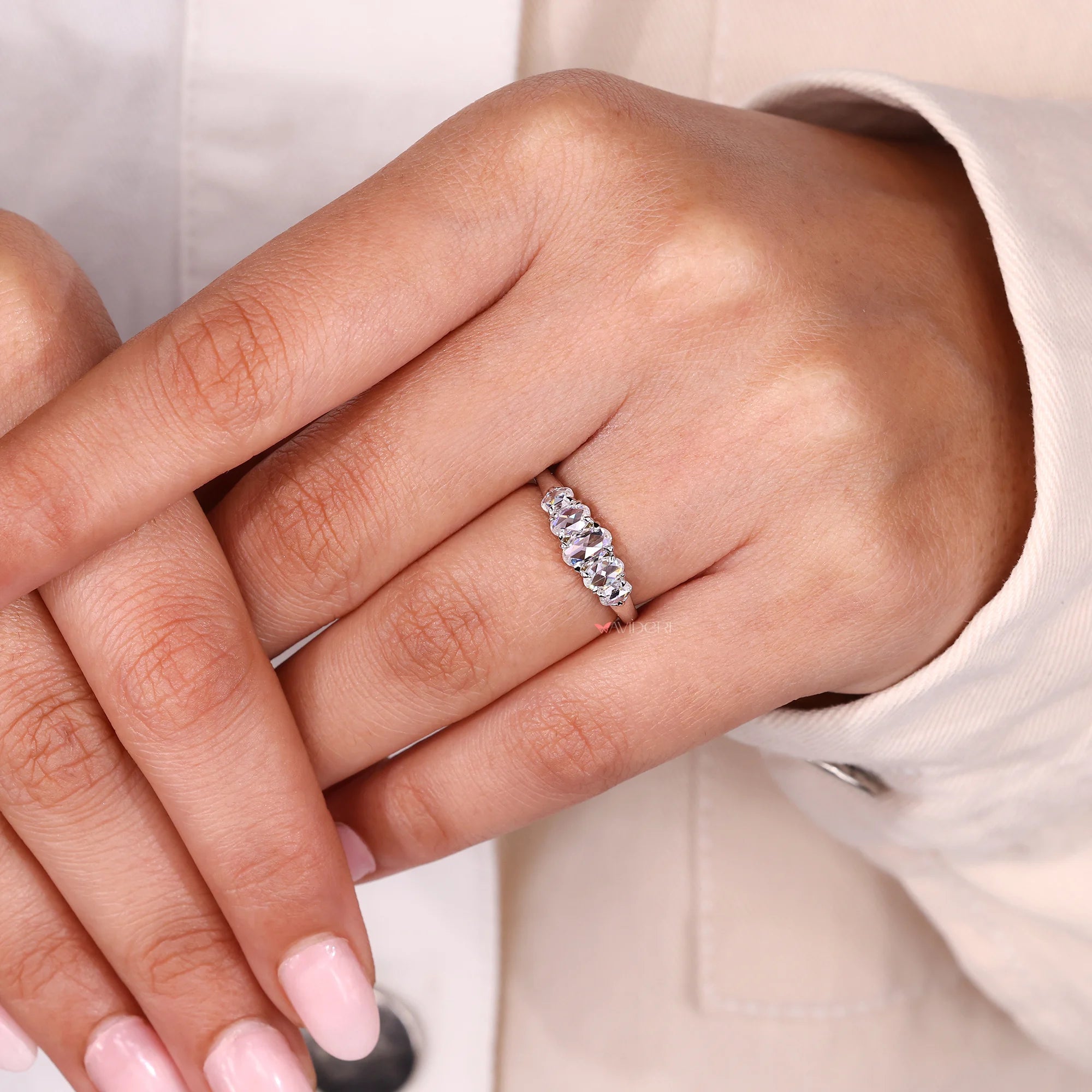 Buy a wedding band with handmade band.