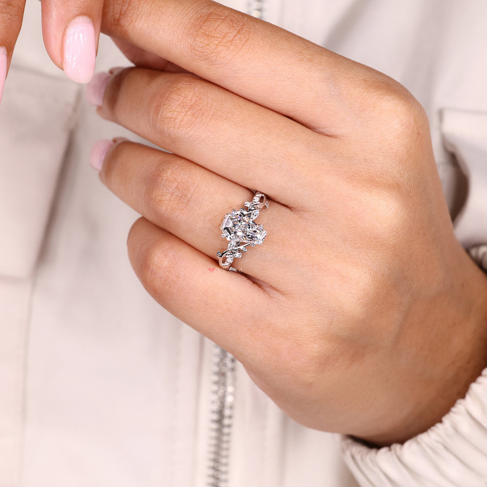 Handmade ring with cluster setting ring.