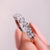 Five stone diamond band made with shiny white gold.