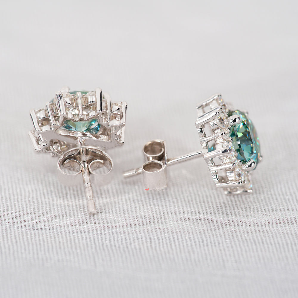 Earrings white gold crafted with precision and high-quality materials
