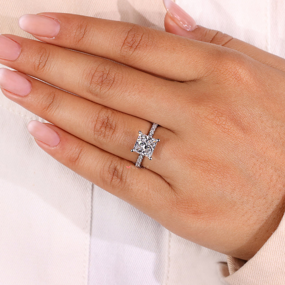 Two carat diamond ring princess cut for luxury lovers

