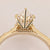 Dutch marquise diamond ring with hidden half halo.
