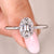 Solitaire diamond engagement ring with oval old European cut.