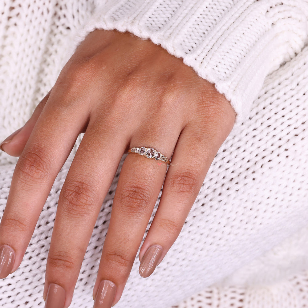 Lab grown diamond ring with eco-friendly brilliance.
