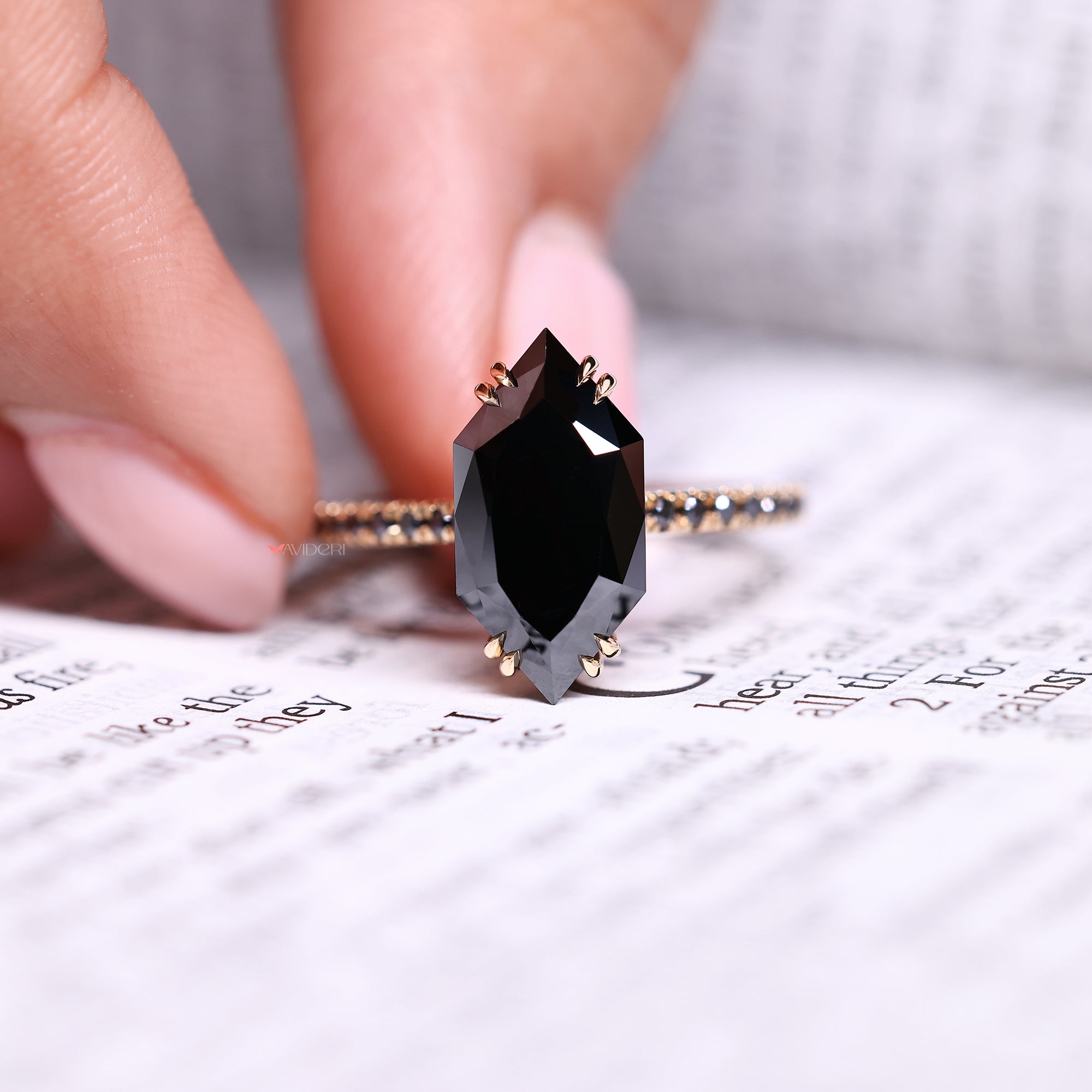 Handmade ring with handmade jewelry.