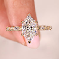 Vintage Style Dutch Marquise Engagement Ring
