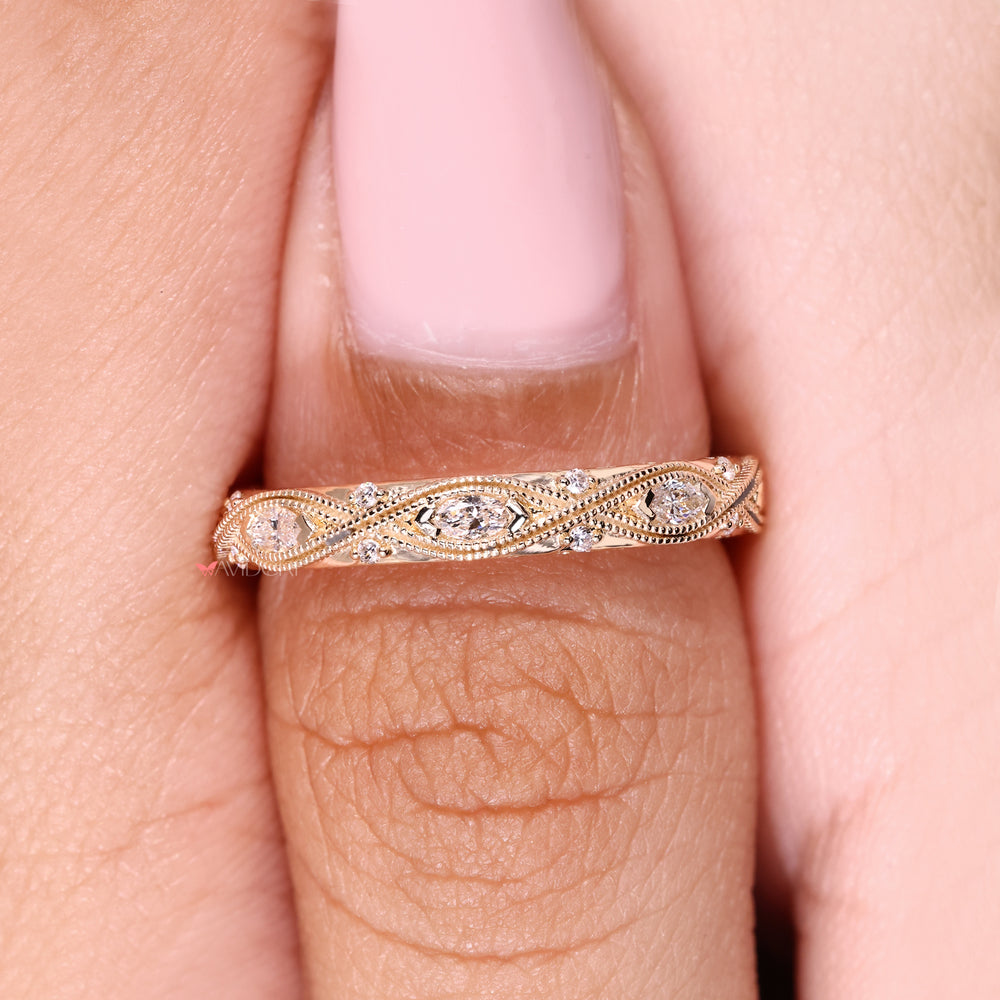 Diamond wedding band full eternity design.
