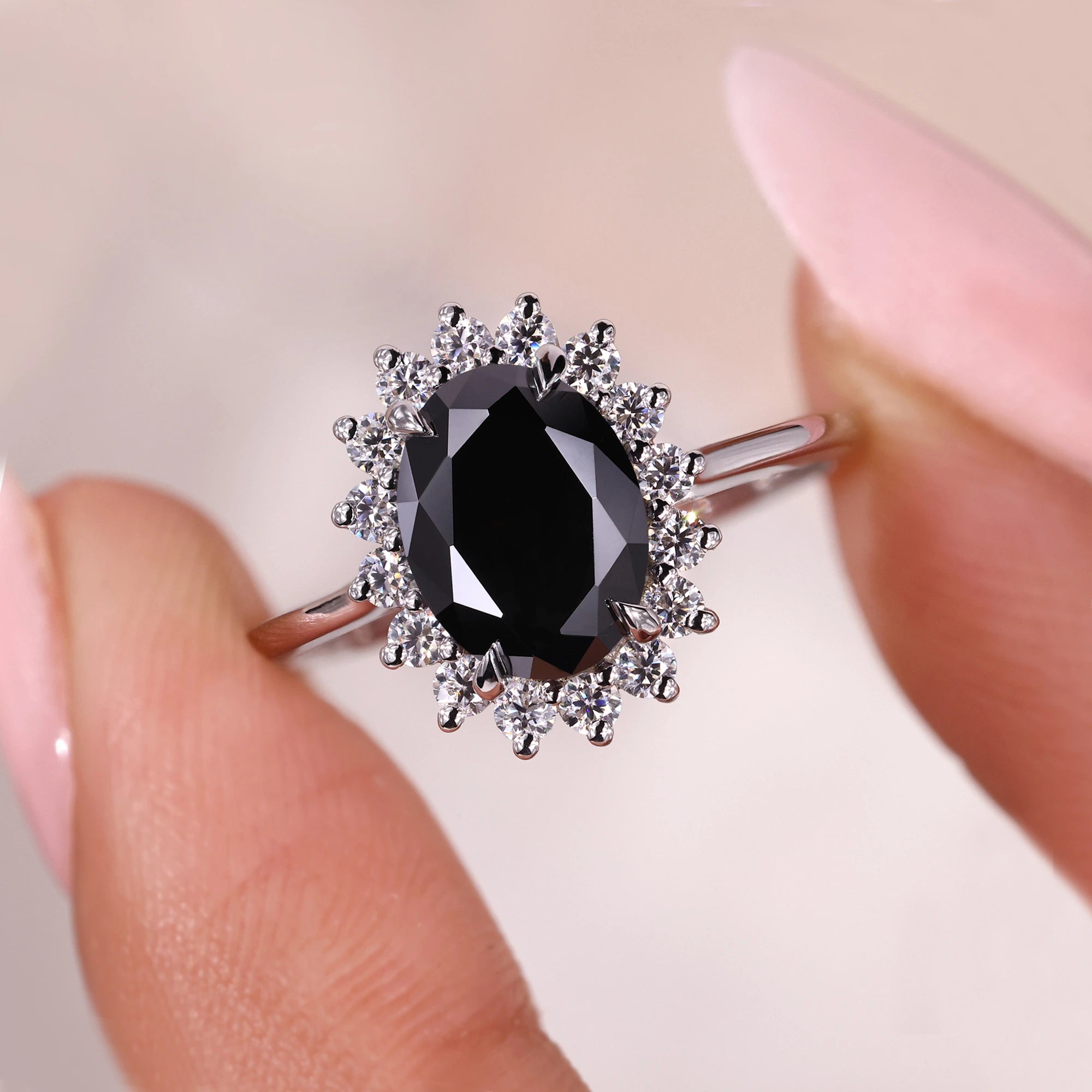 Prong setting securing the gemstone beautifully.