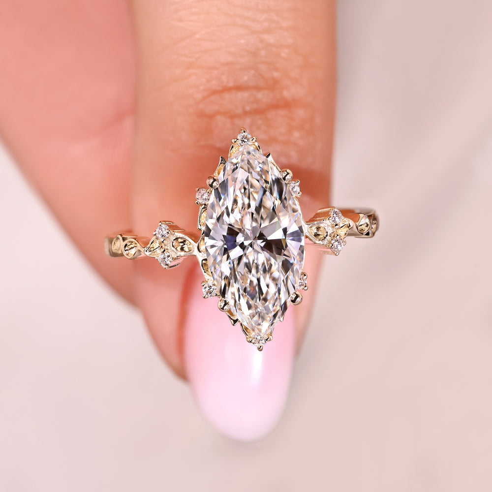 IGI certified lab grown diamond ring.