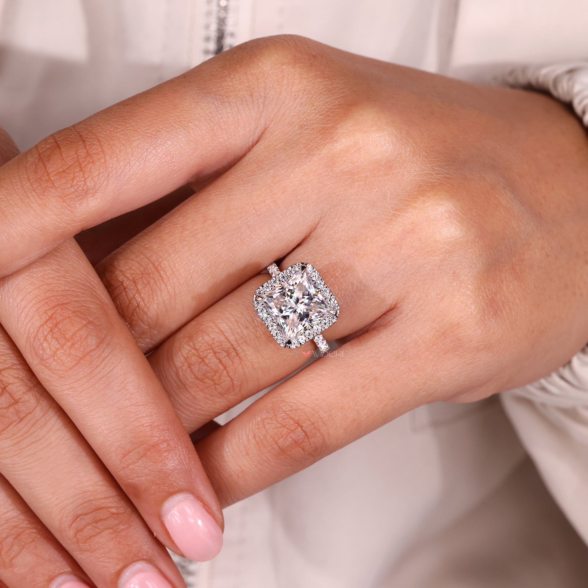 Buy a Moissanite ring with moissanite engagement ring.